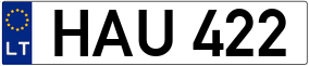 Truck License Plate